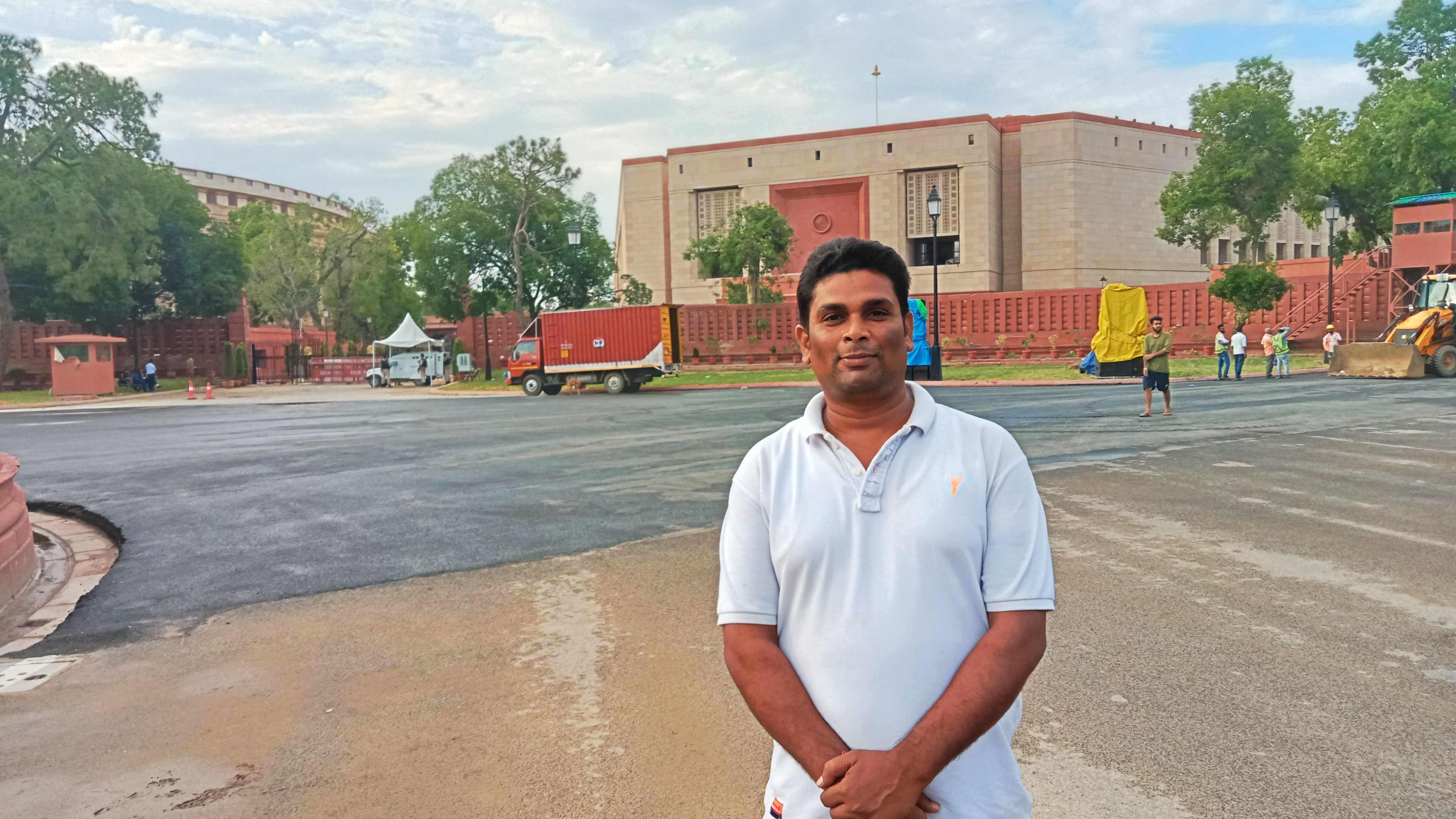 Uday Mandal at Parliyament House at New Delhi